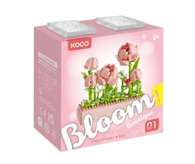 Modellismo KOCO Bricks Bloom Boutique Romantic Rose