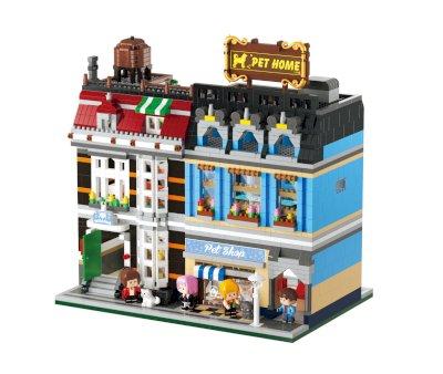 Modellismo KOCO Pet Shop-European Street Scene