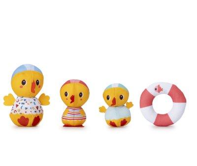 3 Bath Ducks Learning to Swim