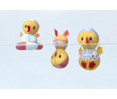 3 Bath Ducks Learning to Swim