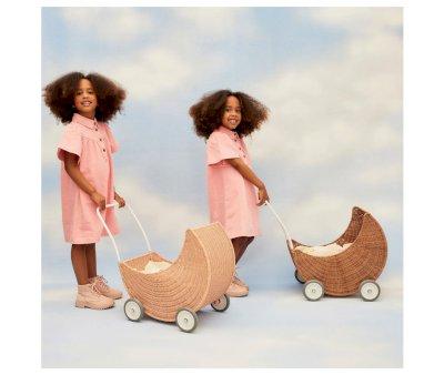 Carrozzina Bambole Moon Strolley Seashell Pink