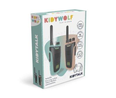 Walkie Talkie KidyTalk Natural / Cyan