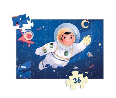Puzzle Silhouette Astronuata sulla Luna
