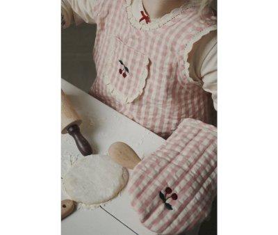 Ensemble Tablier et Gant Cherry Check