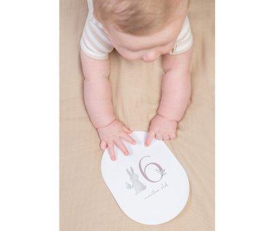 Tarjetas cumple meses Baby Bunny