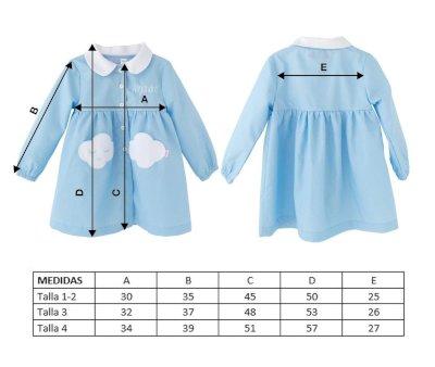 Grembiulino Personalizzabile Nube Azzurra VivirConGusto