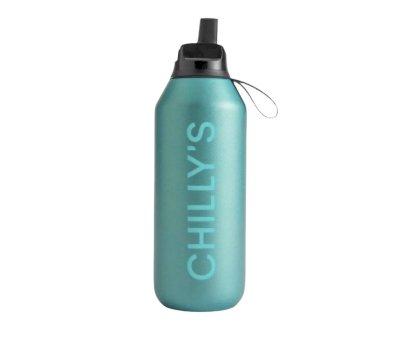 Bottiglia Termica Chilly's SPORT FLIP Series 2 Mate Metalic Atlantis 500ml