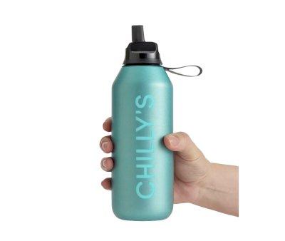 Bottiglia Termica Chilly's SPORT FLIP Series 2 Mate Metalic Atlantis 500ml