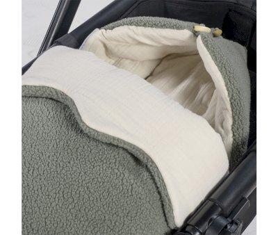 Baby Swaddle Sack with Hood Teddy Paddington Green