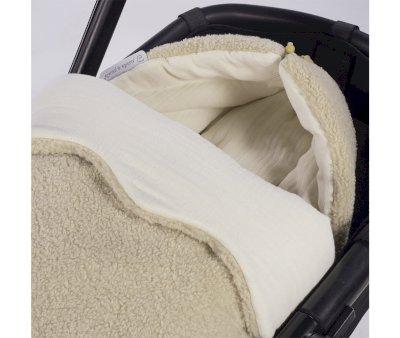 Baby Swaddle Sack with Hood Teddy Paddington Beige