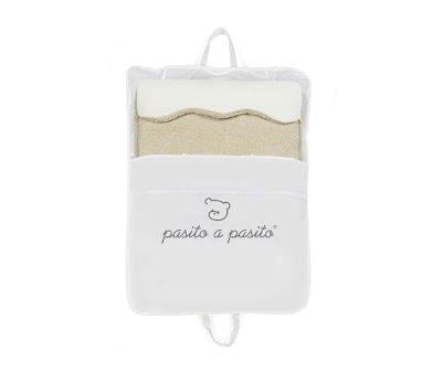 Baby Swaddle Sack with Hood Teddy Paddington Beige