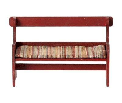 Panchina Legno Rossa Maileg Miniatura