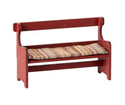 Panchina Legno Rossa Maileg Miniatura