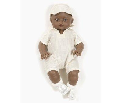 Les Bambinis Doll Augustn Dressed in Overalls and Raw Tom Accessories