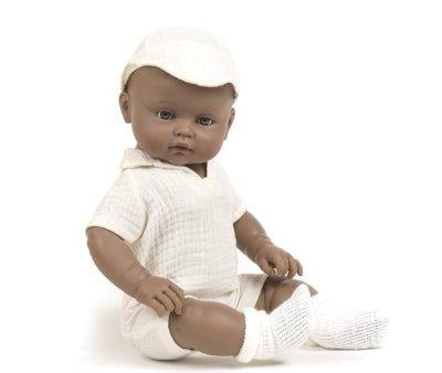 Les Bambinis Doll Augustn Dressed in Overalls and Raw Tom Accessories