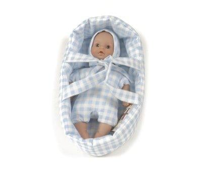 Minis To Doll with Blue Vichy Carrycot
