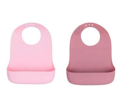 2 Bavagli Silicone Catchie 2.0 Dusty & Powder Pink