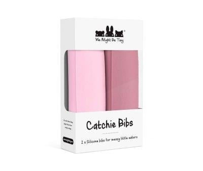 2 Bavagli Silicone Catchie 2.0 Dusty & Powder Pink