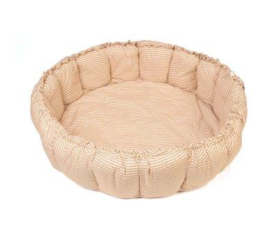 Tappeto-Nido Play & Go Bloom Organic Stripes Brown