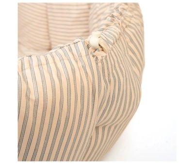 Tappeto-Nido Play & Go Bloom Organic Stripes Blue