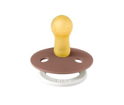 2 BIBS Colour Night Pacifiers Round Blush Glow/Woodchuck Glow