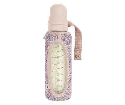 BIBS Glass Bottle Blush 225ml + Large Bottle Cover