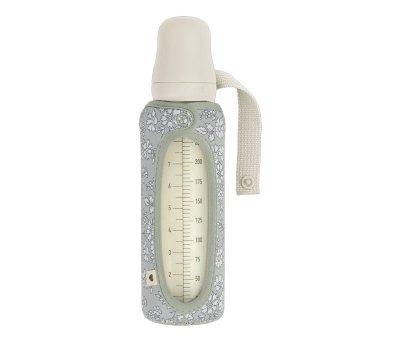Baby Bottle Glass BIBS Ivory 225ml + Large Bottle Sleeve