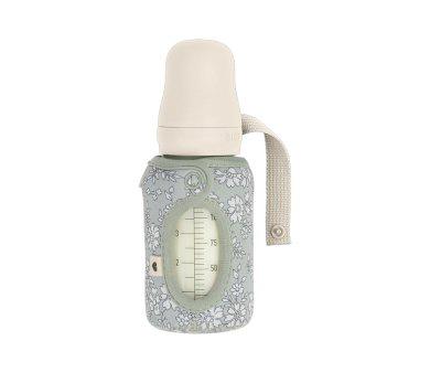 BIBS Glass Bottle Ivory 110ml + Small Bottle Cover