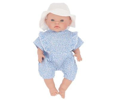 Alex Doll + Royal Polka Dot Poplin Bodysuit and Fisherman Hat