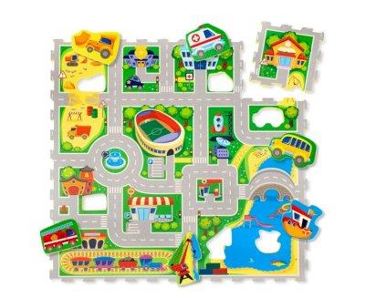 Puzzle Mat City 120 x 120 cm