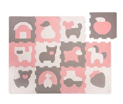 Tappeto da Gioco Puzzle Fattoria 120 x 90 cm