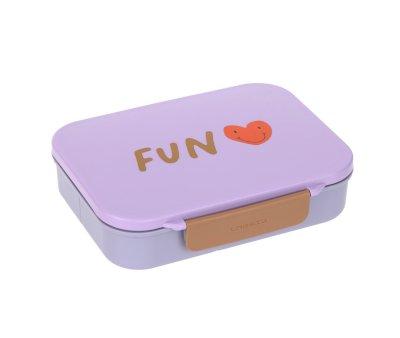 Lunch Box Compartments Bento Heart Lilac
