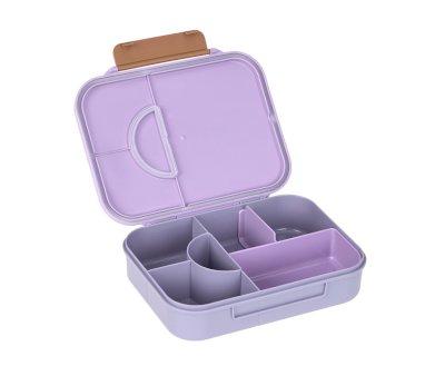 Lunch Box Compartments Bento Heart Lilac