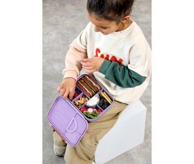 Lunch Box Compartments Bento Heart Lilac