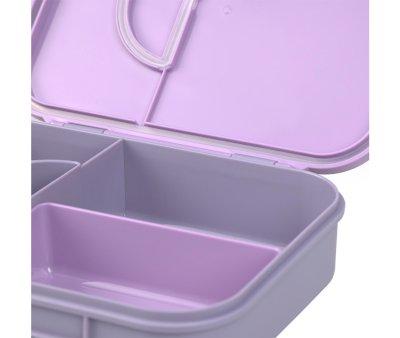 Lunch Box Compartments Bento Heart Lilac