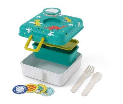 Caja Almuerzo Snacky Azul Dino