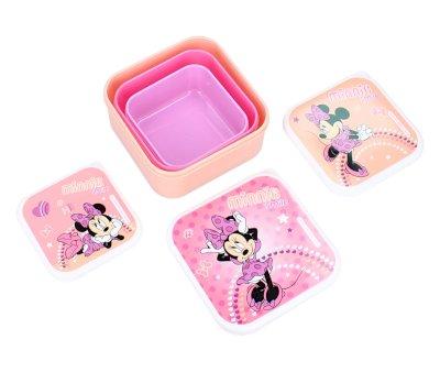 3 Lunch Boxes Minnie Mouse Fresh Bites