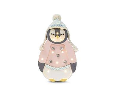Baby Penguin Mini Pink Lamp