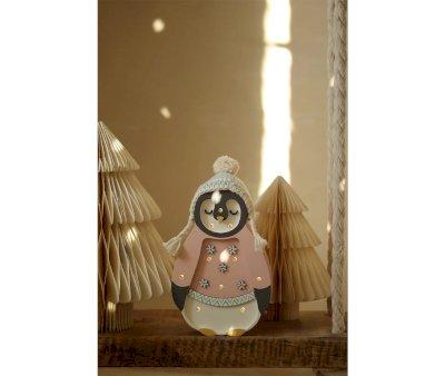Baby Penguin Mini Pink Lamp