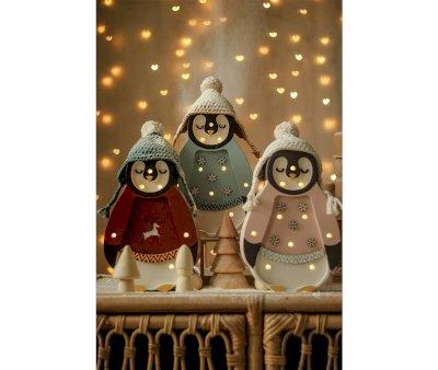 Baby Penguin Mini Pink Lamp