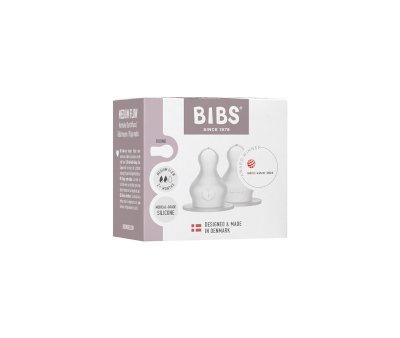 2 Tettarelle Silicone Biberon BIBS Flusso Medio