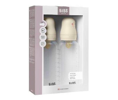 2 Biberons en Plastique BIBS Latex Ivory 270 ml