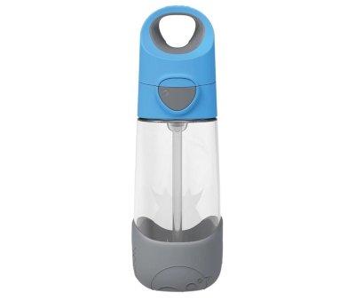 Botella de Tritn con Pajita 450 ml Blue Slate