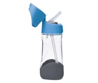 Botella de Tritn con Pajita 450 ml Blue Slate