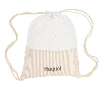 Mochila Saco Dorset Beige Personalizvel