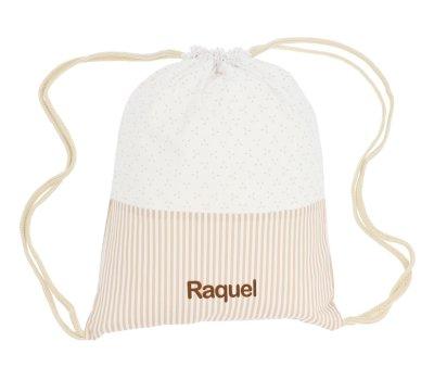 Mochila Saco Dorset Beige Personalizvel