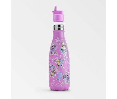 Bottiglia Acciaio Chilly's Kids Crew Lilla 350 ml