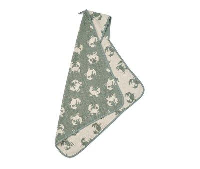 Sure, here is the translation:

Alba New Baby Bath Cape Crab / Sandy Personalised