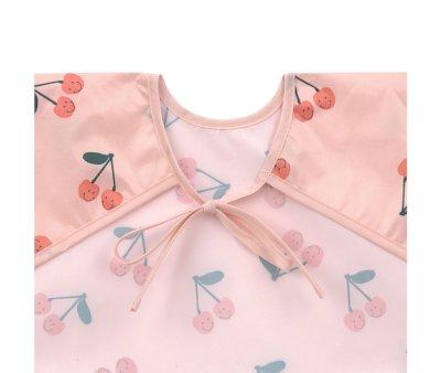 2 Bibs with Sleeves Happy Fruits Cherry