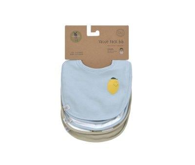 Pack of 5 Bibs Happy Fruits Lemon
